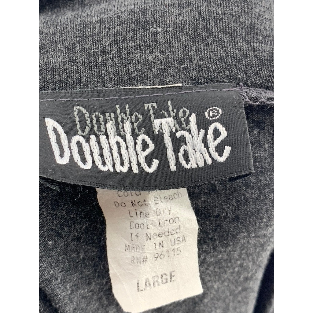 DOUBLE TAKE Women's Charcoal Gray Maxi Skirt SZ L