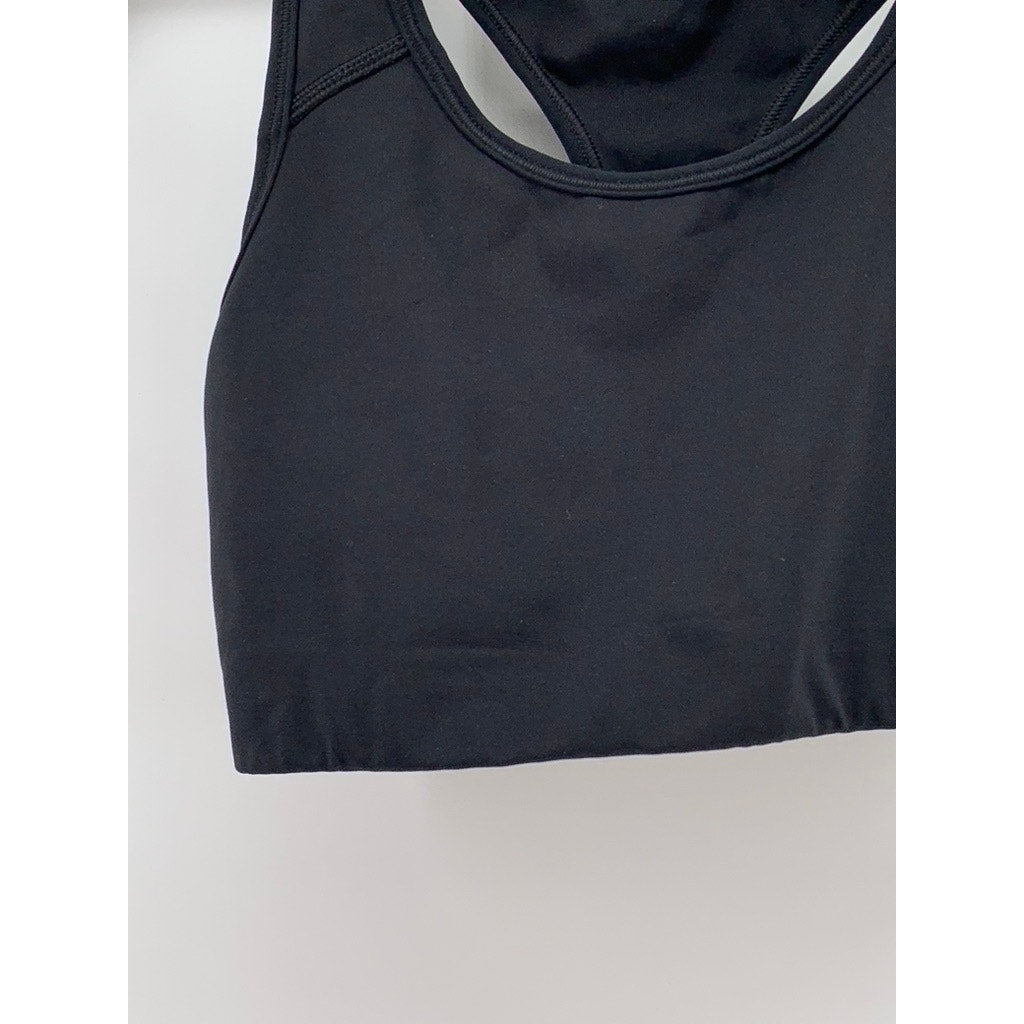 NIKE Women's Black Swoosh Racerback Sports Bra SZ S