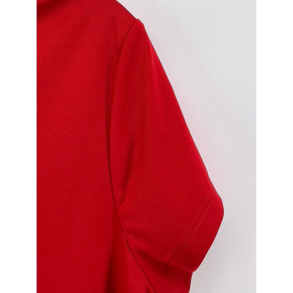DANKSIN NOW Women's Red Active Short Sleeve Crewneck T-Shirt SZ L