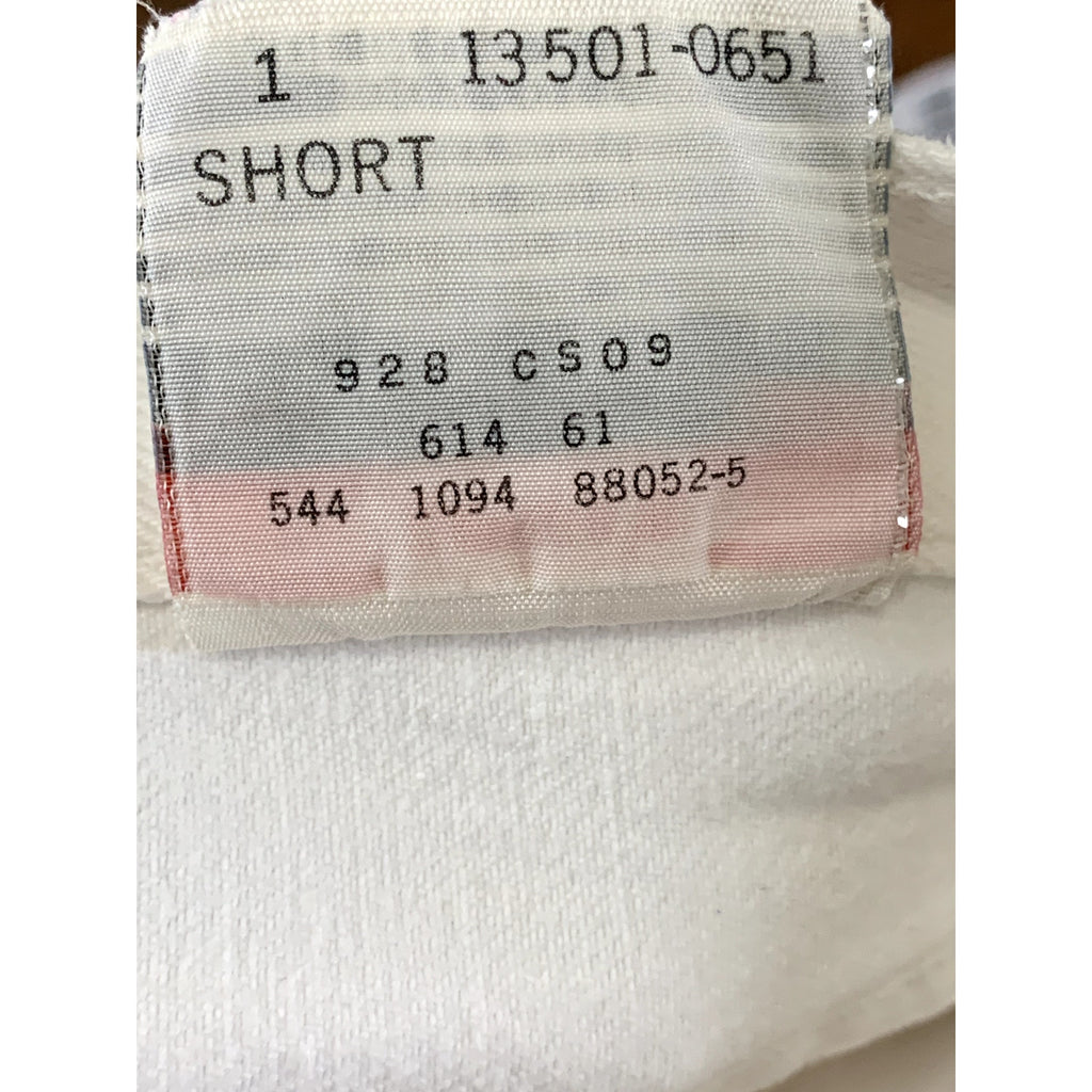 LEVI'S Women's White Vintage 501 Short Slim-Leg Button-Fly Five-Pocket Jean SZ23