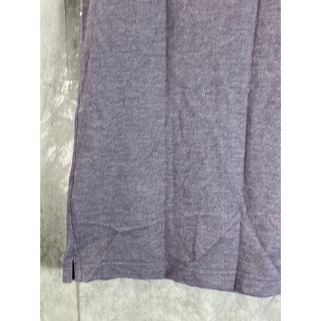 BANANA REPUBLIC Men's Purple Luxury Touch Standard Fit Short Sleeve Polo SZ L
