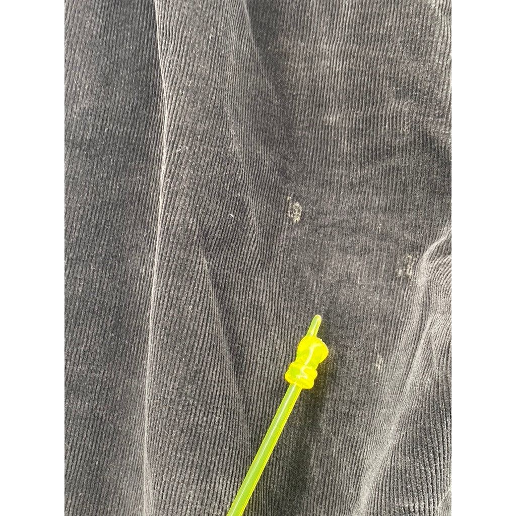 RAFAELLA Women's Black Straight-Leg Regular-Fit Corduroy Pant SZ 6