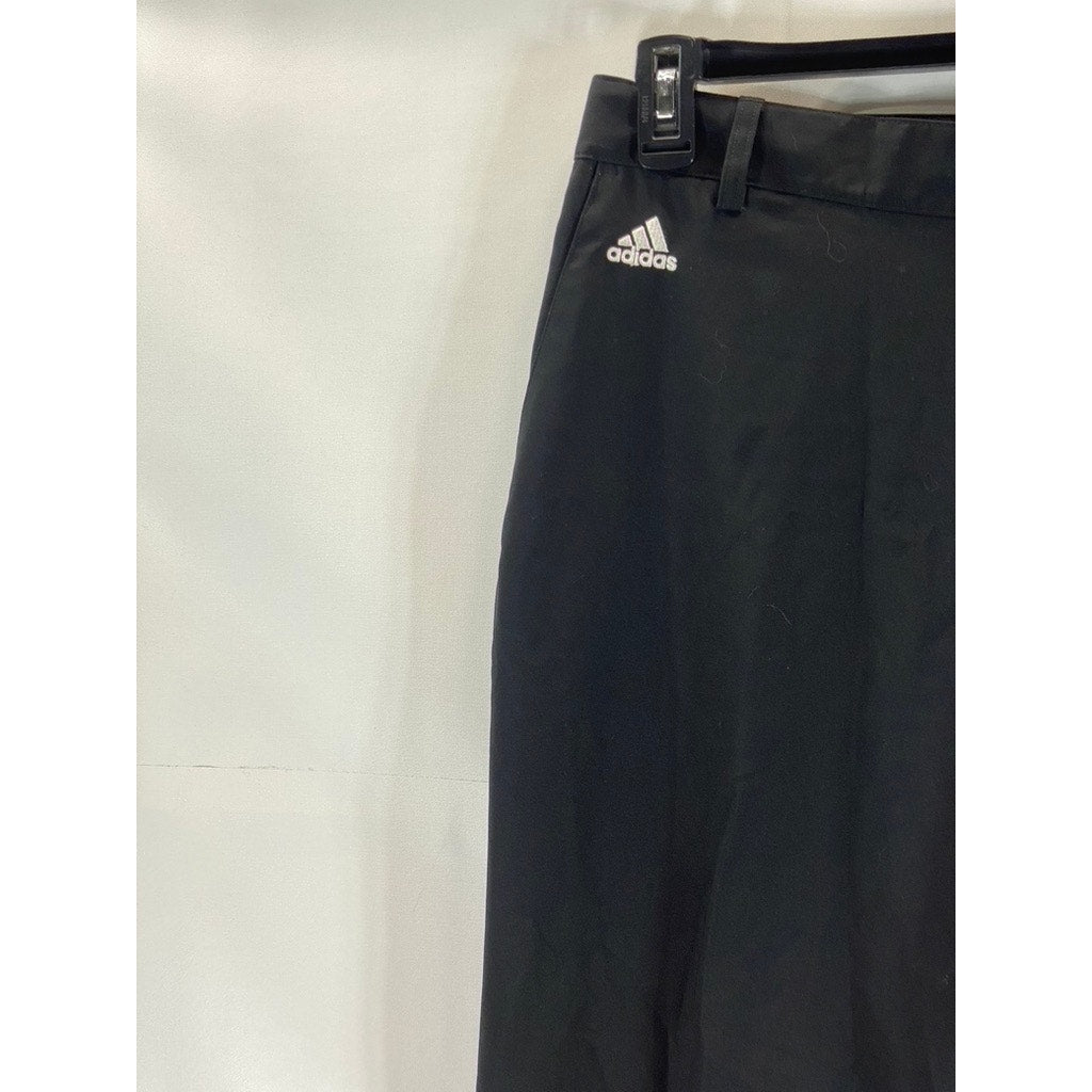 ADIDAS Men's Black 3-Stripe Climalite Straight Leg Tech Golf Pant SZ 34X32