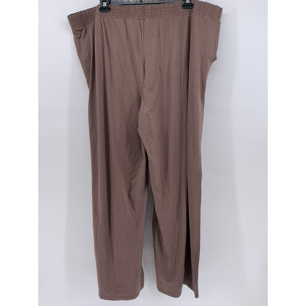 ANYBODY Women's Plus Brown Cozy Relaxed Fit Pants SZ 3X/T