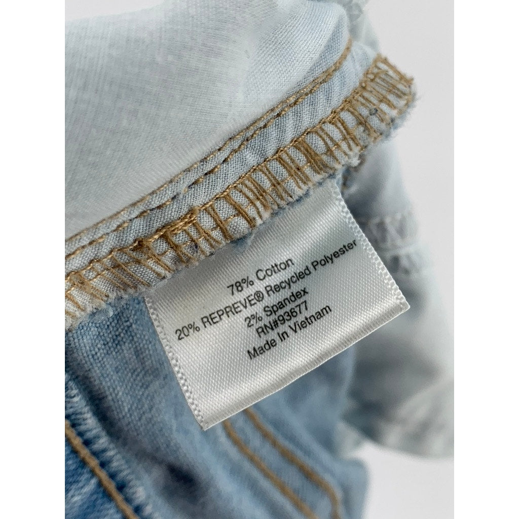 ST. JOHN'S BAY Women's Light Wash Denim Short Jeans SZ 14