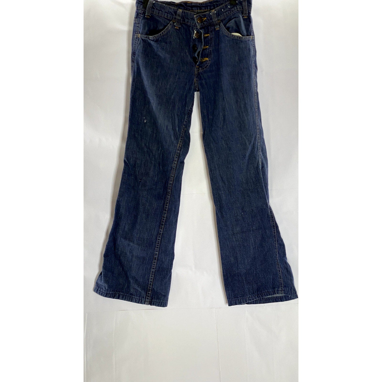 LEVI’S Women’s Vintage Dark Blue Button-Up Denim Bootcut Jean SZ 30x34