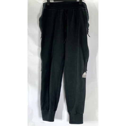 ADIDAS Women's Black Casual Z.N.E Side Zipper Cuffed Pull-On Drawstring Pant SZM