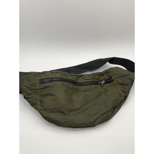 H&M Unisex Adult Dark Green Lightweight Adjustable Strap Belt Bag SZ OS