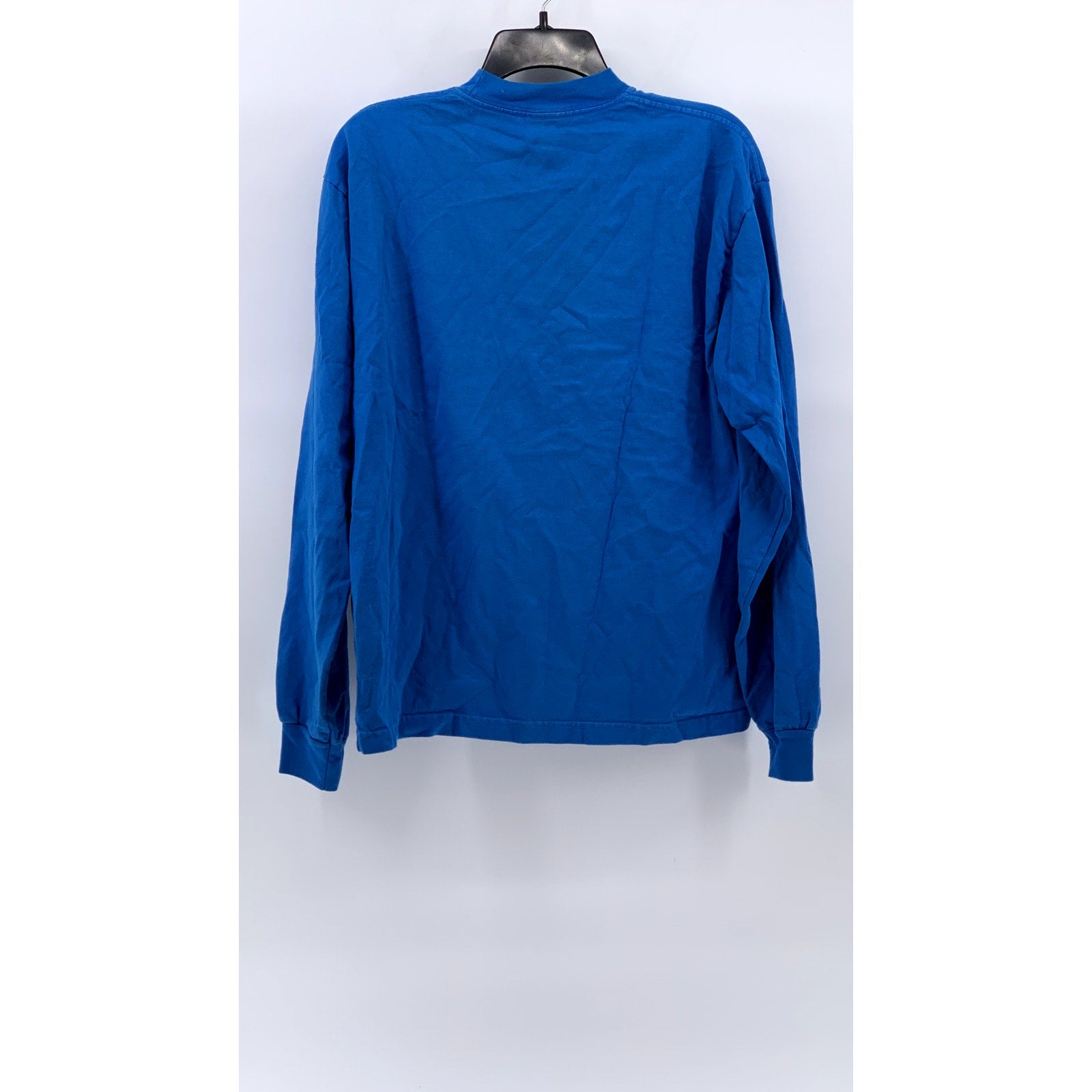 LOS ANGELES APPAREL Men's Blue Garment Dyed Long Sleeve T-Shirt SZ M