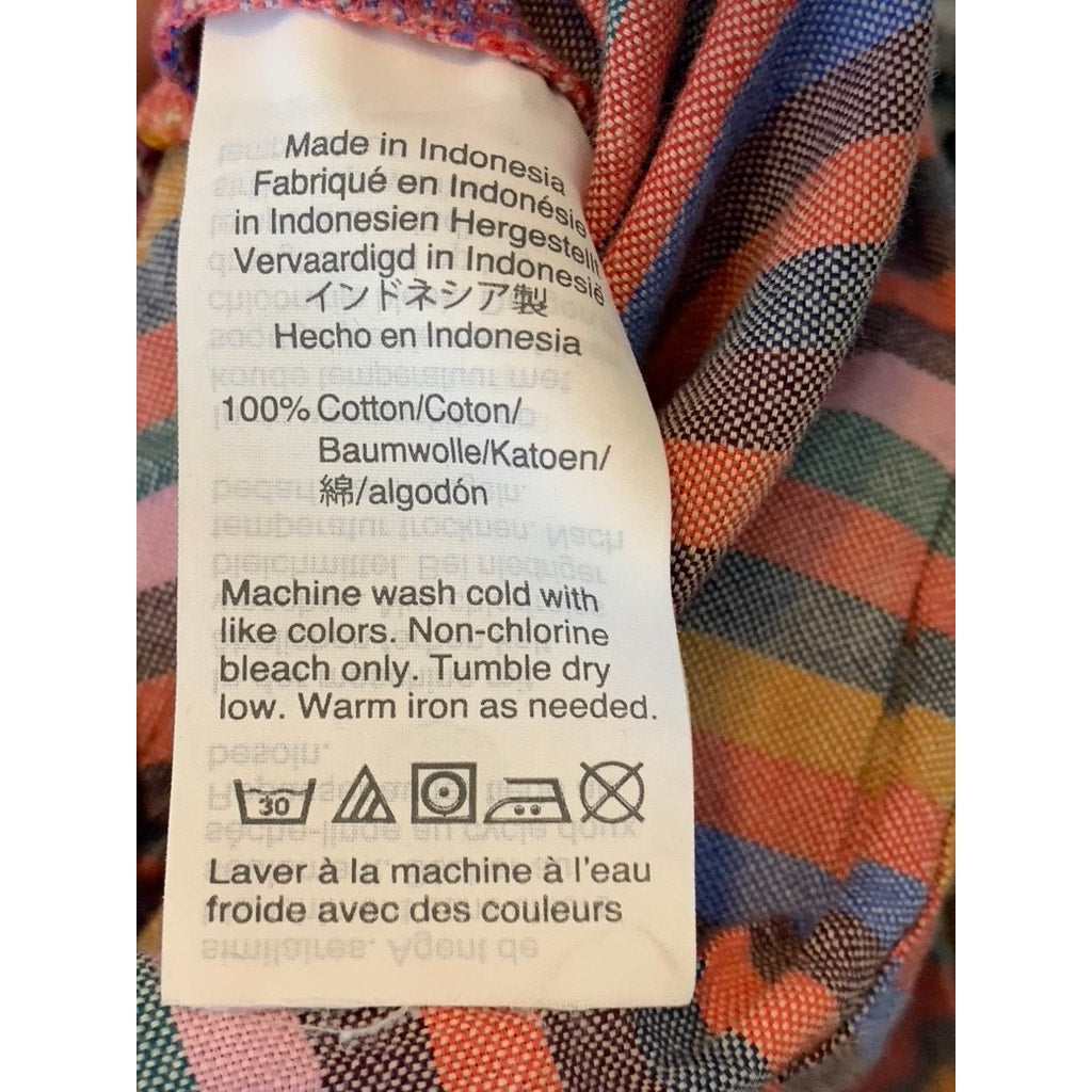 MADEWELL Women's Petite Multicolor Stripe Tie Front Lightweight Cami Top SZ 8P