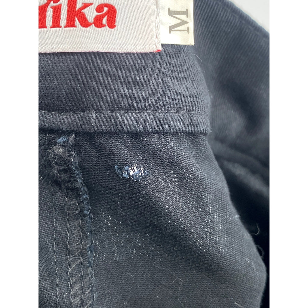 PAPRIKA Women's Black Solid Straight-Leg Regular-Fit Pant SZ M