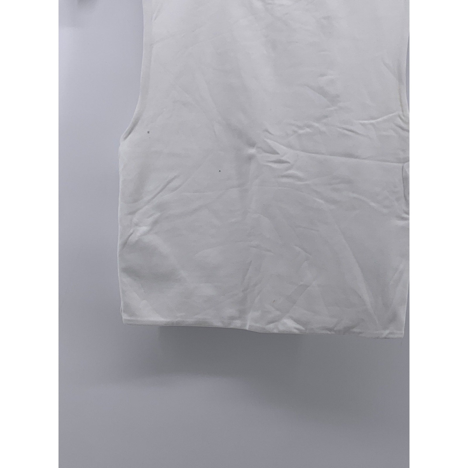 BABATON Women's White Pullover Crewneck Sleeveless Solid Crop Top SZ XS