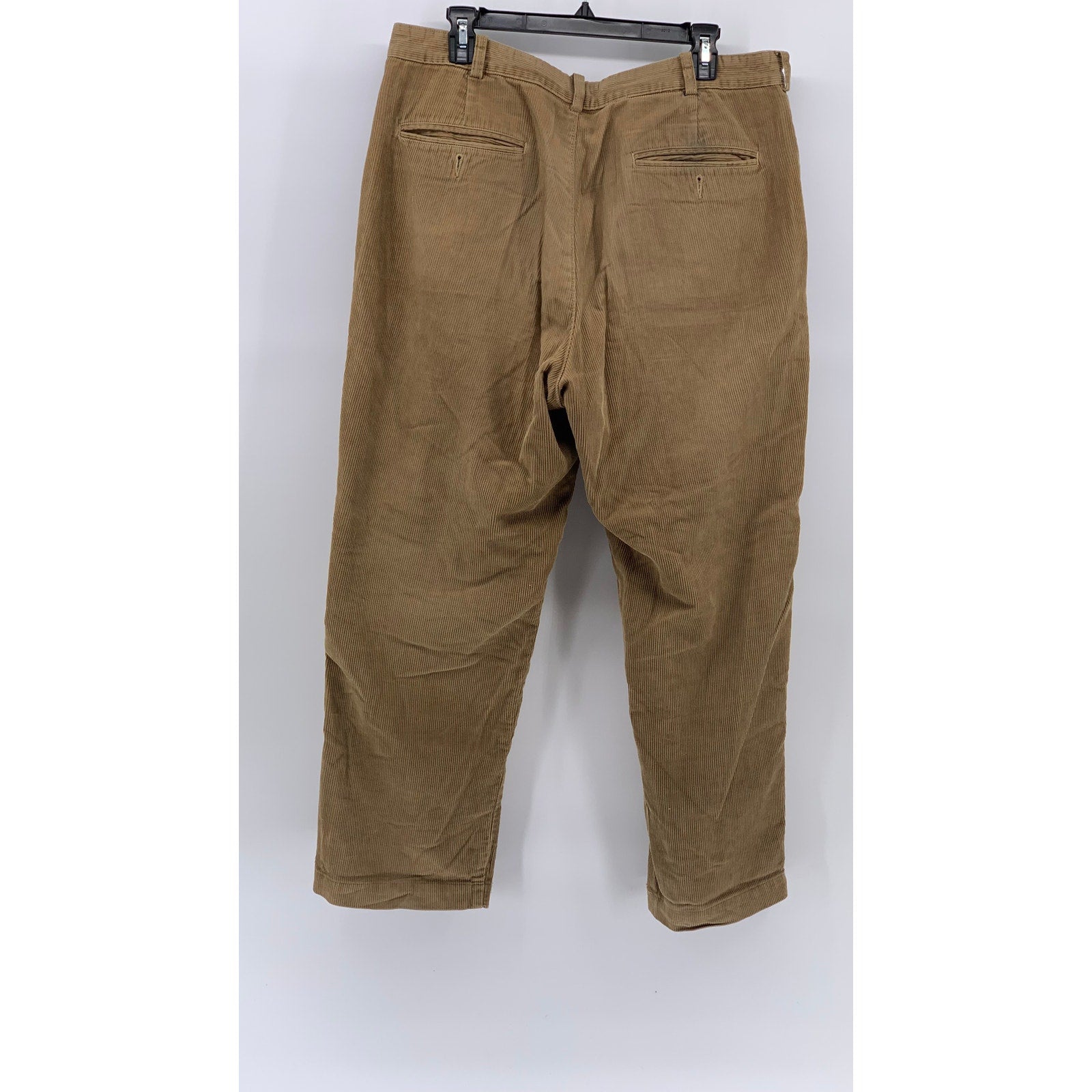 BROOKS SPORT Men's Tan Corduroy Straight-Leg Regular-Fit Pant SZ 36X30