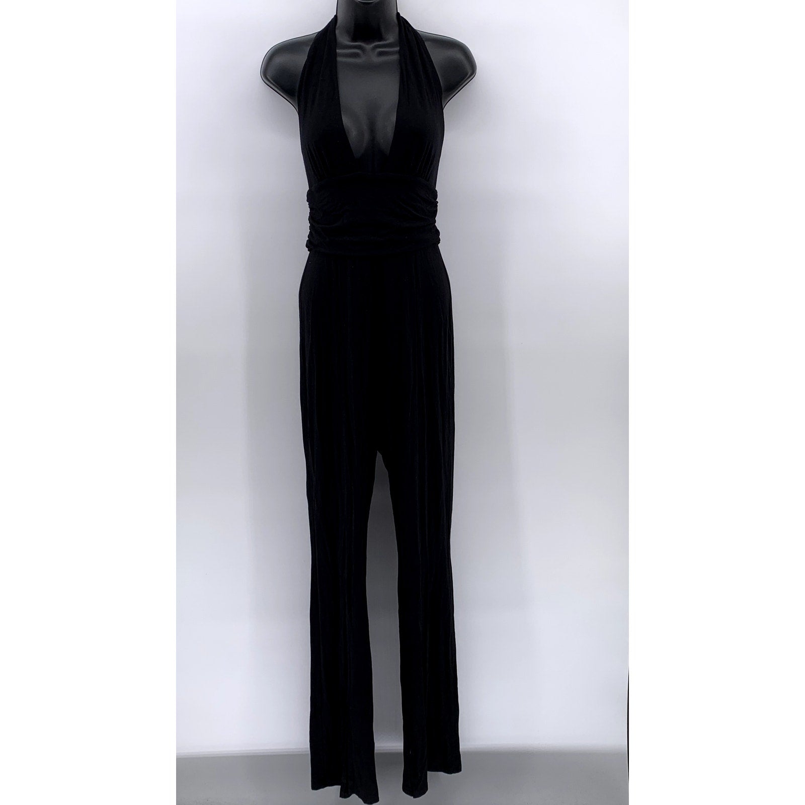 ASOS Women's Black Halter V-Neck Jumpsuit SZ 6