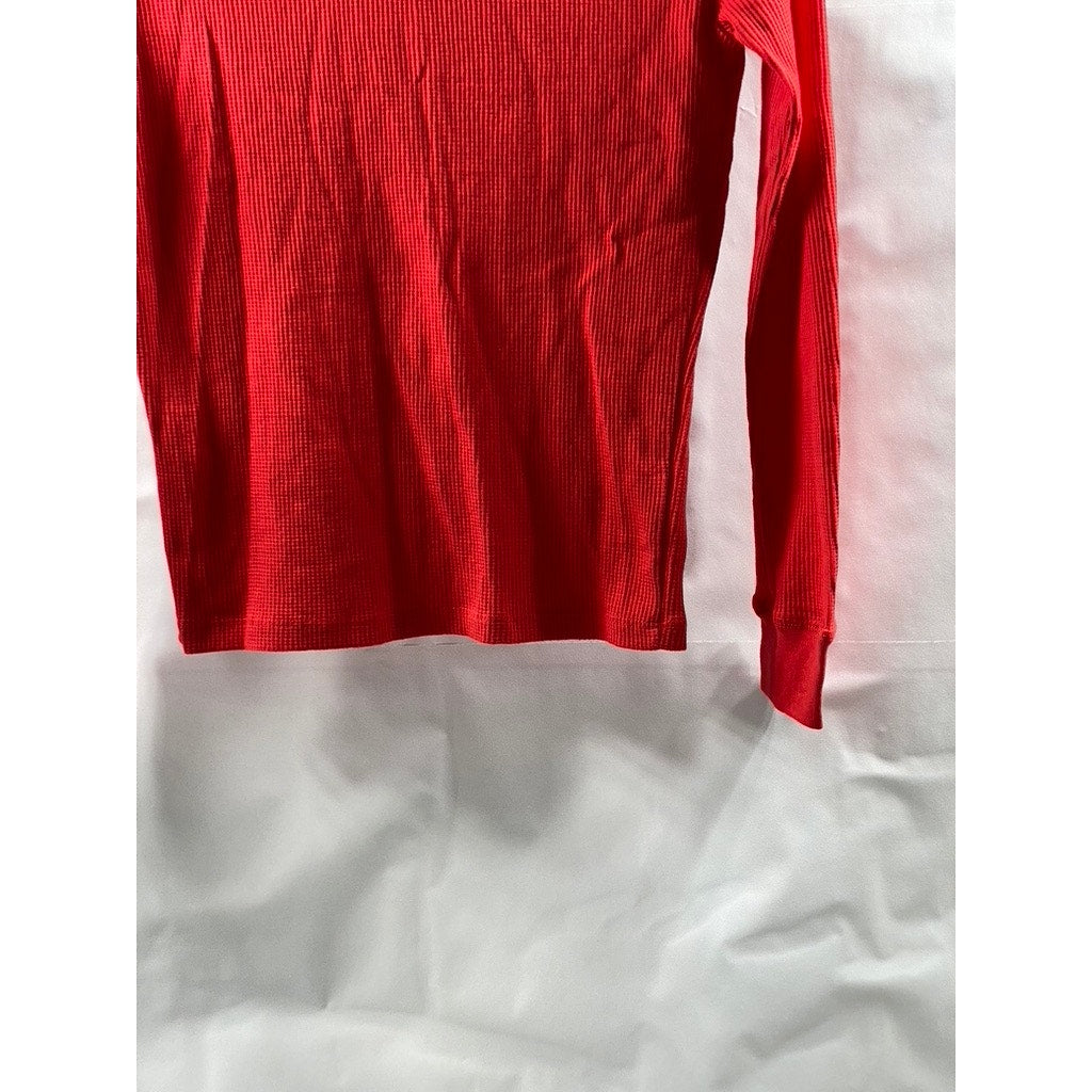 ONLY BOYS Boy's Red Crewneck Long Sleeve Thermal Shirt SZ XL(16)