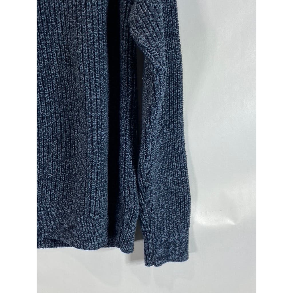 BANANA REPUBLIC Men's Blue Crewneck Cotton-Blend Knit Pullover Sweater XL