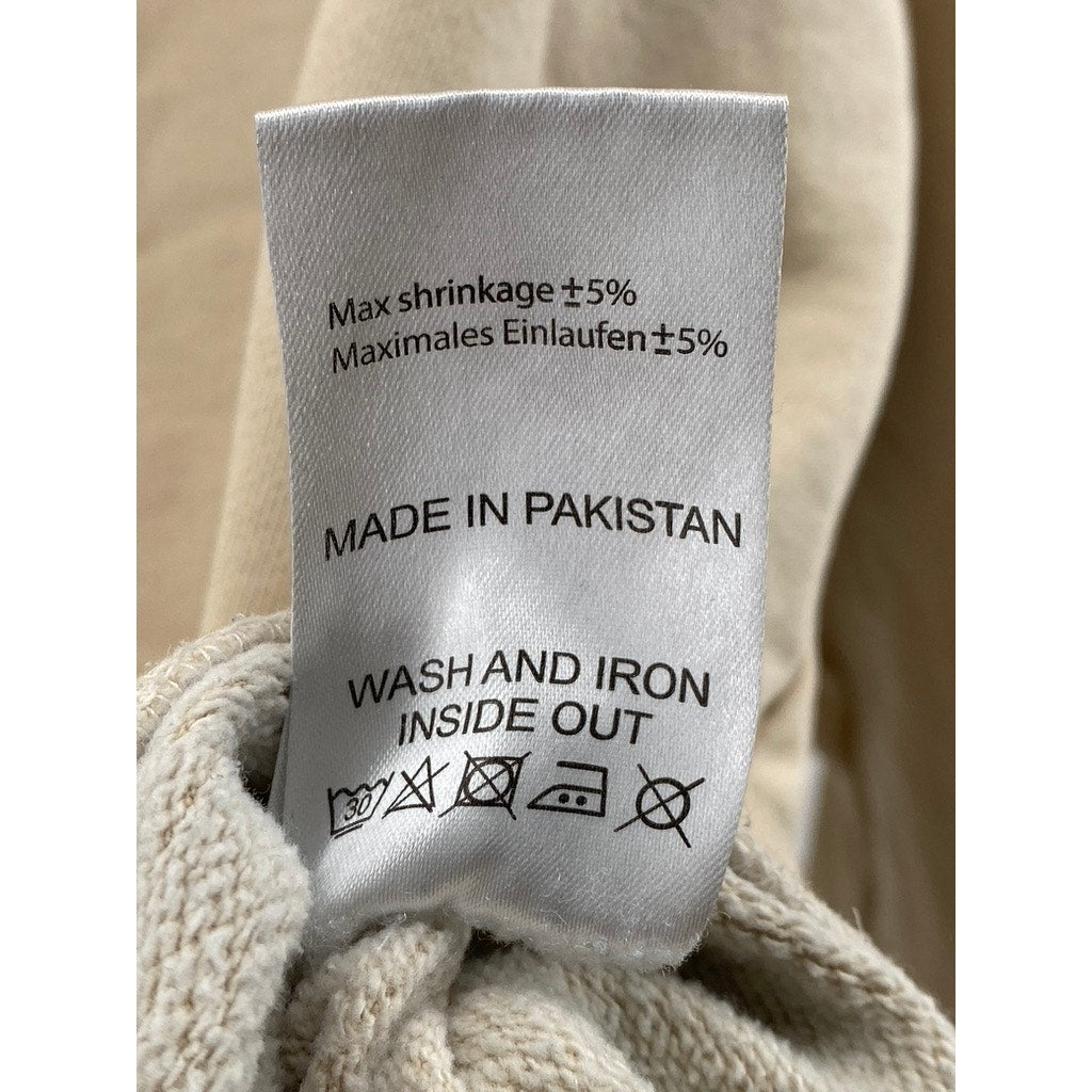 PEGADOR Men’s Tan Oversized Long Sleeve Pullover Casual Hoodie SZ L