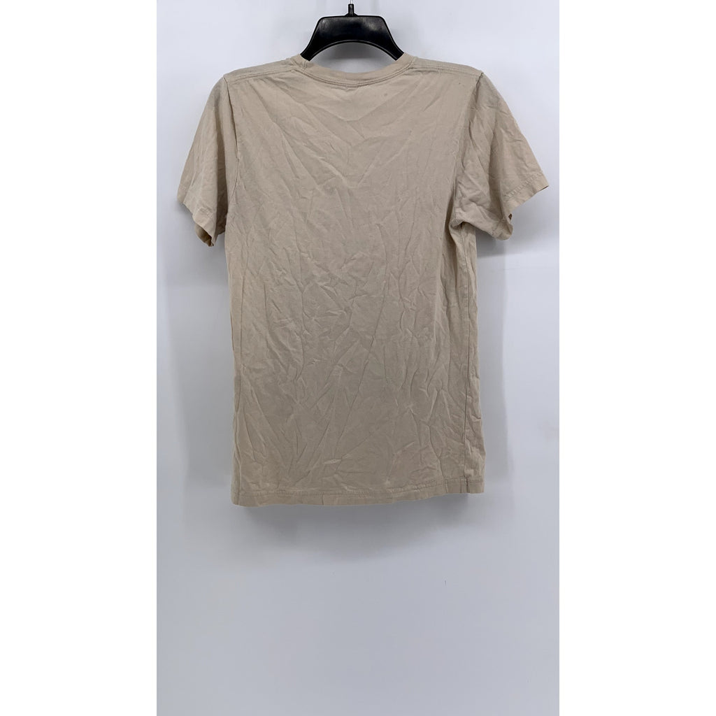 BELLA + CANVAS Women's Beige Crewneck Graphic T-Shirt SZ S