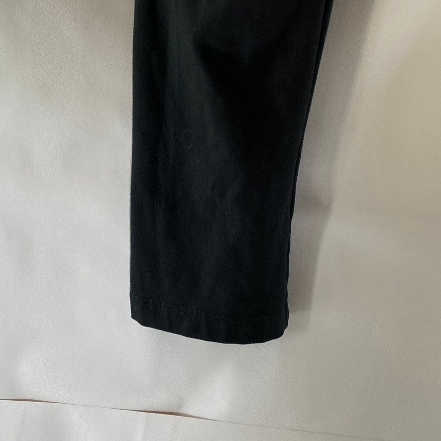 IUGA Women's Black Solid Elastic Waist Casual Leggings SZ S