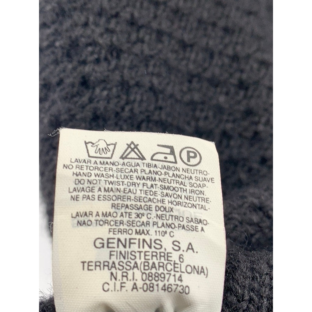 GENFINS COLLECTION Women's Black Knit Cowl-Neck Short Sleeve Top SZ 48(USXL)