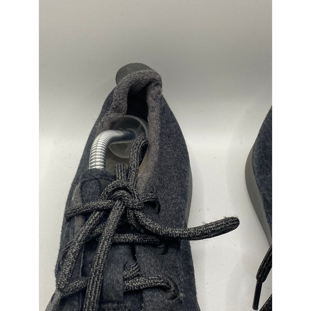 ALLBIRDS Women's Black Wool Lace-Up Lightweight Round-Toe Sneakers SZ 10