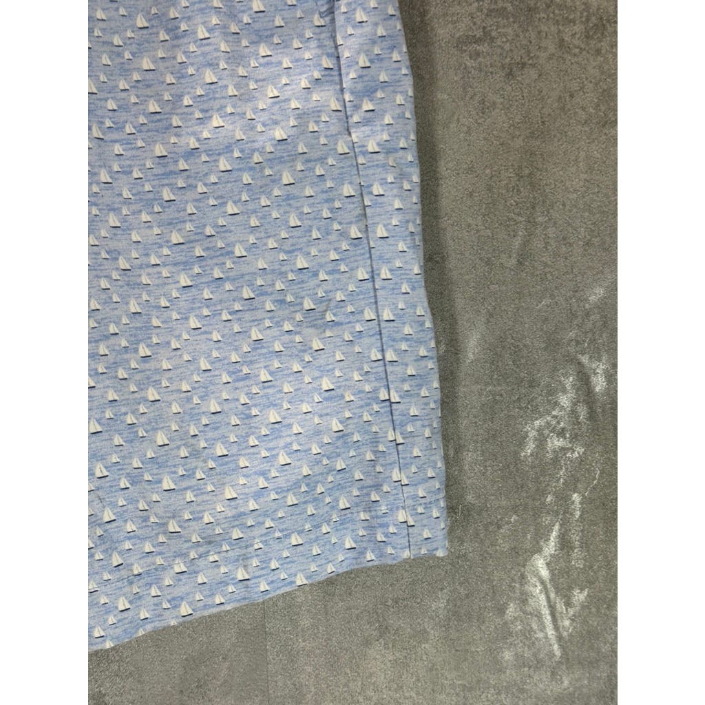 VINEYARD VINES Men's Light Blue Sailboat Print Performance Breaker Shorts SZ 32