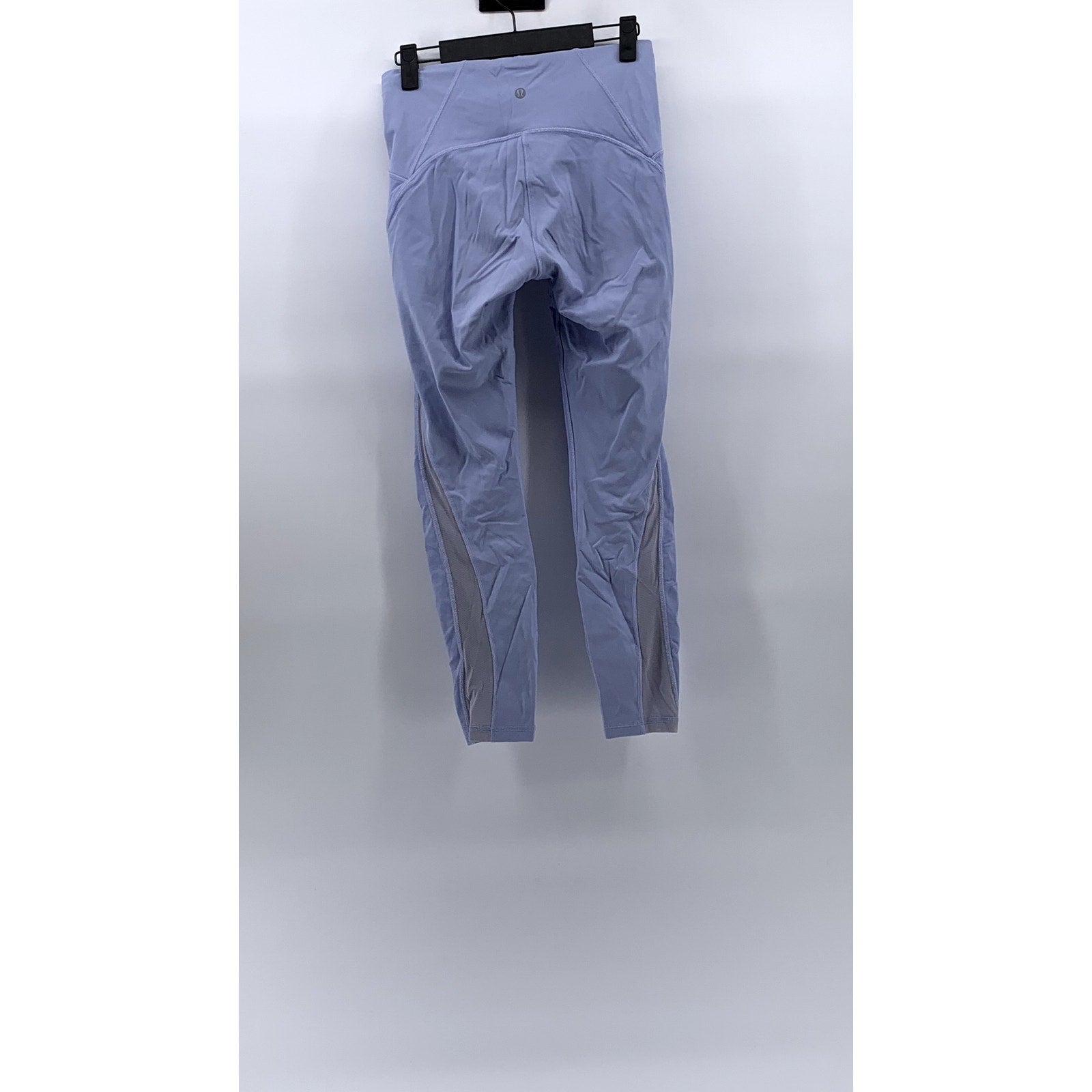 LULULEMON Women's Washed Denim Blue Wunder Train Mesh High-Rise Leggings SZ 6