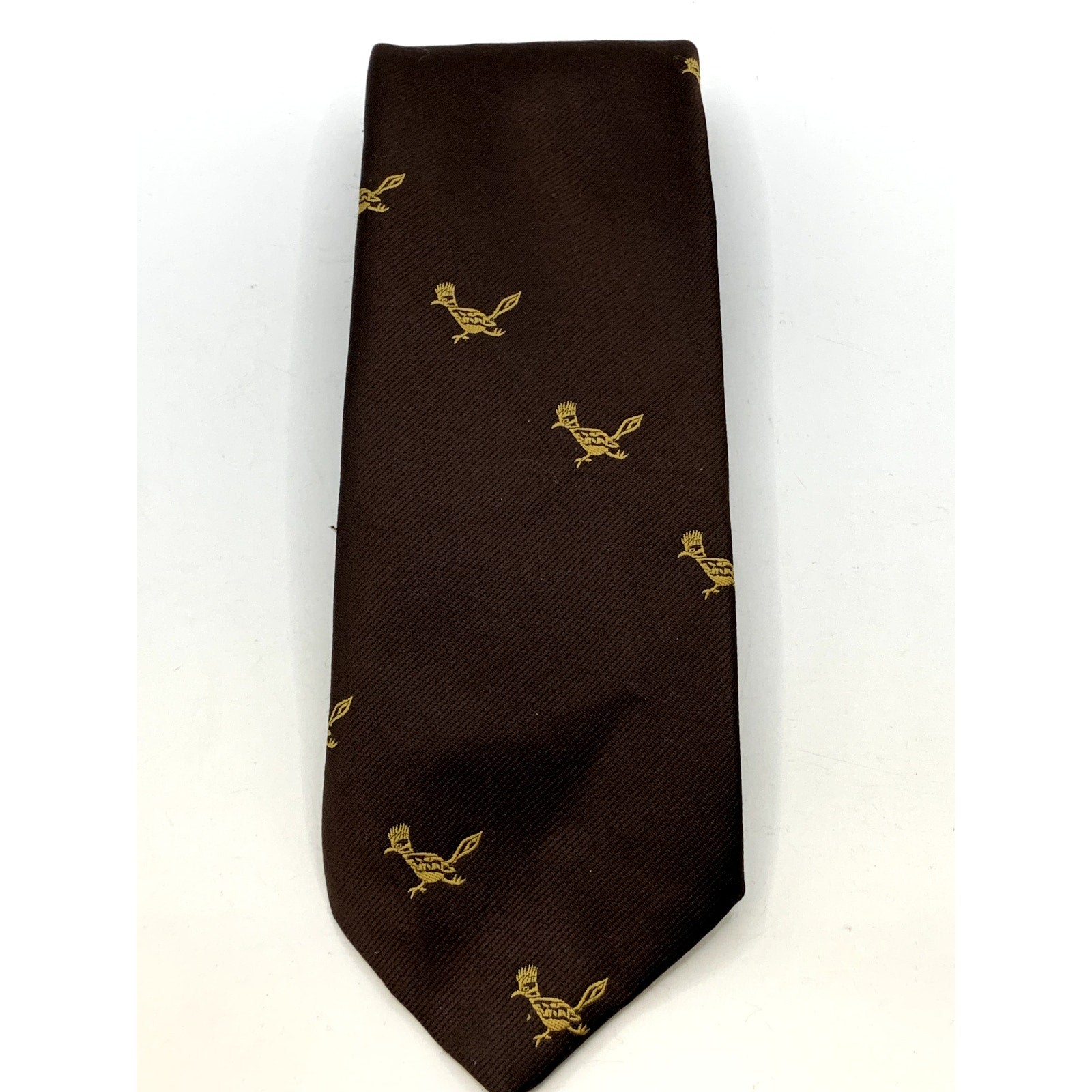 UNBRANDED Men's Vintage Brown Roadrunner Regular Tie OS