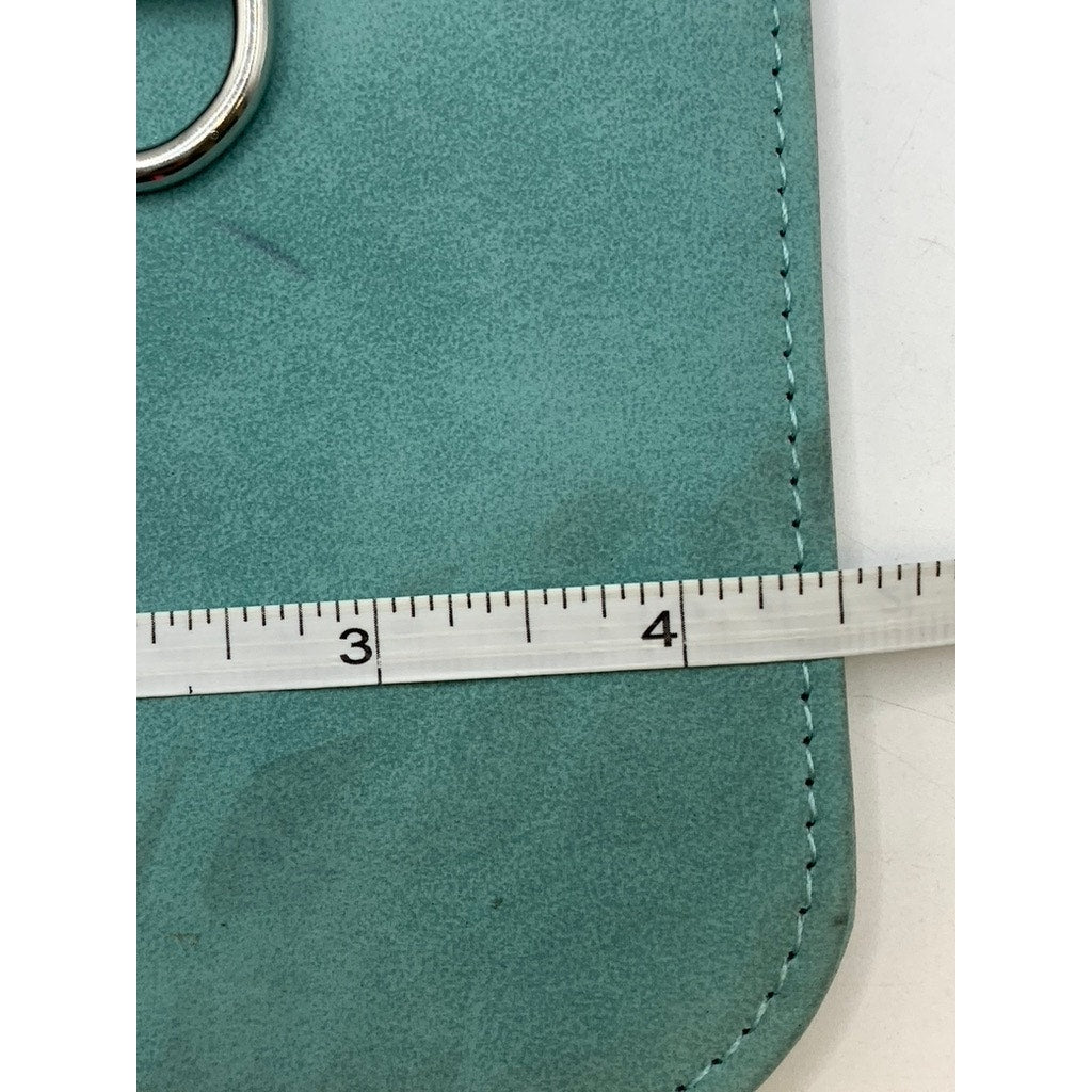 K.CARROLL ACCESSORIES Women's Teal Faux Leather Small Card Bag SZ OS