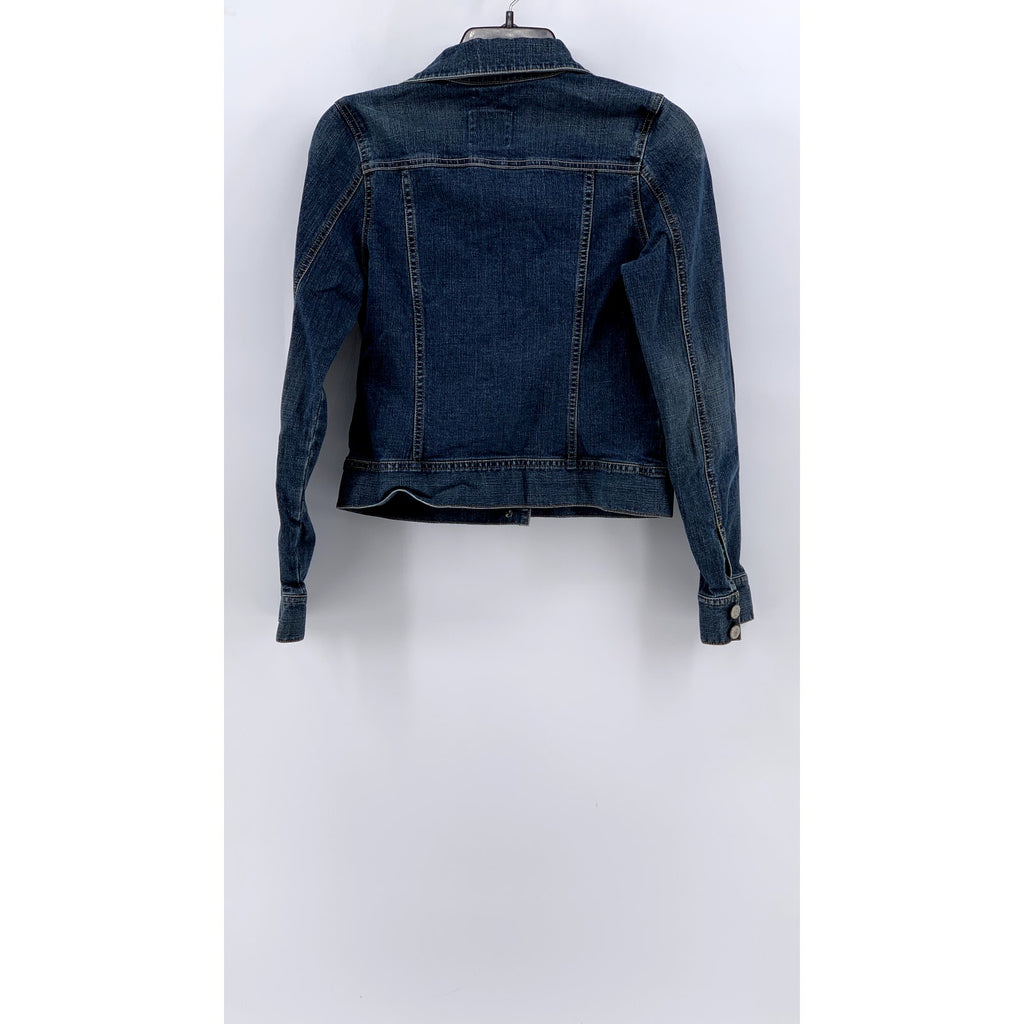OLD NAVY Women's Blue Vintage Denim Stretch Button-Up Jacket SZ XS