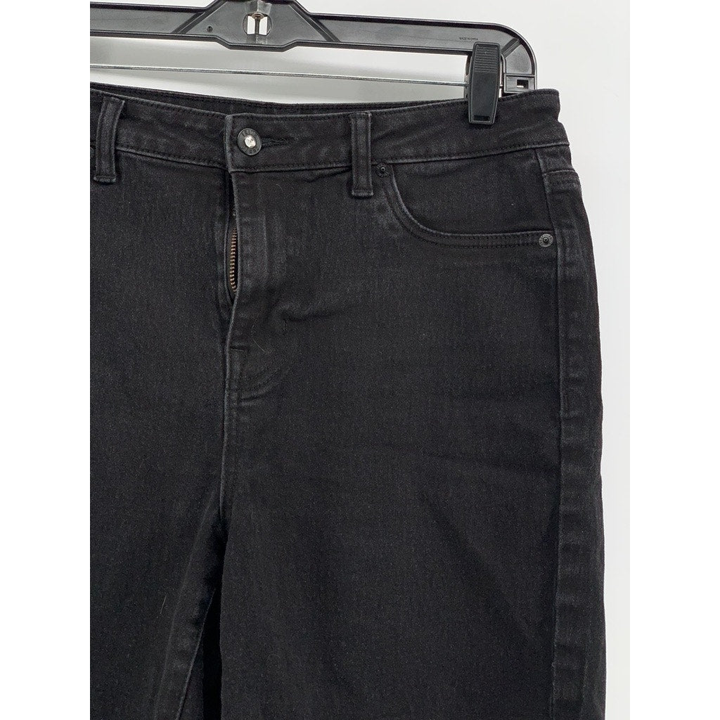 FAITH JEANS Women's Black Denim Bermuda Shorts SZ 8