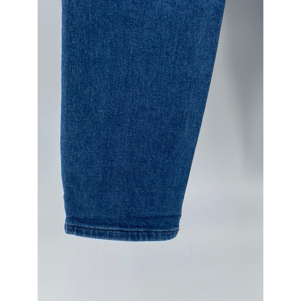 EXPRESS Women's Blue Medium Wash Denim High-Rise Mom Jeans SZ 00