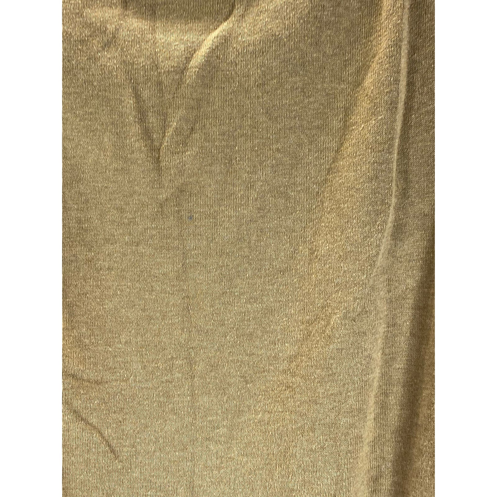 LANDS' END Men's Tan V-Neck Cotton Pullover Sweater Vest SZ L