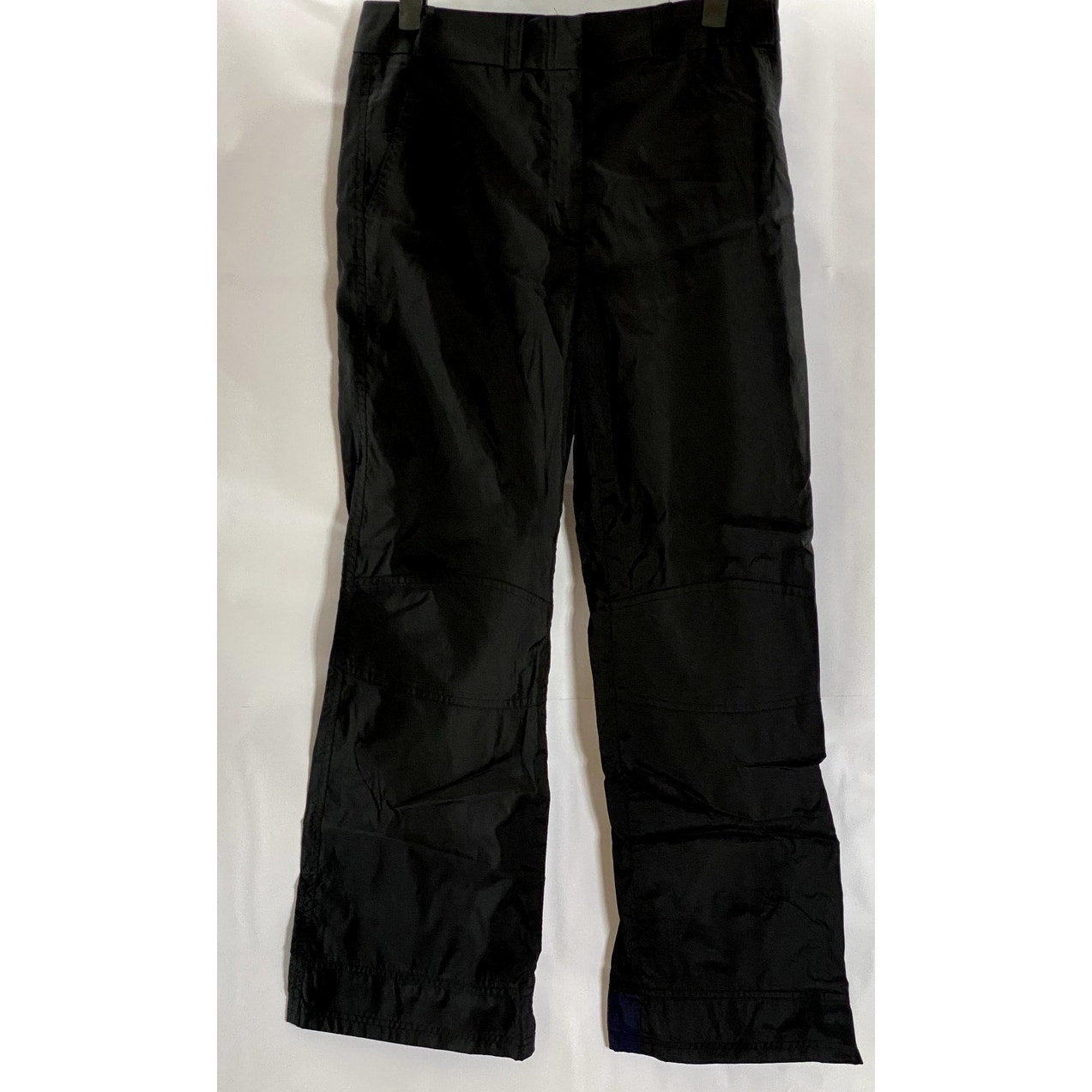 KATAYON Women's Black/Navy Solid Regular-Fit Straight-Leg Pants SZ 6