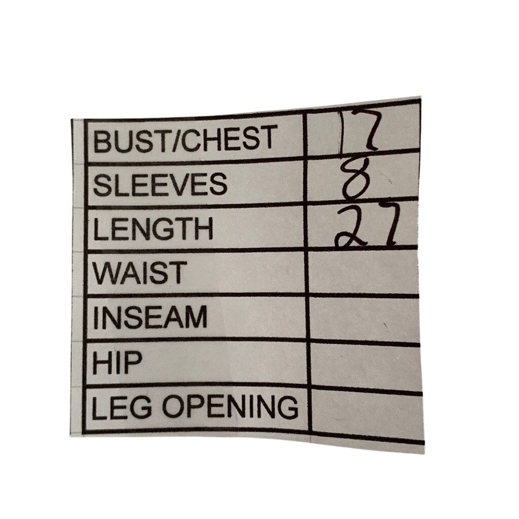 GILDAN Women's Black Daisy Embroidered Logo Crewneck Short Sleeve Top SZ S