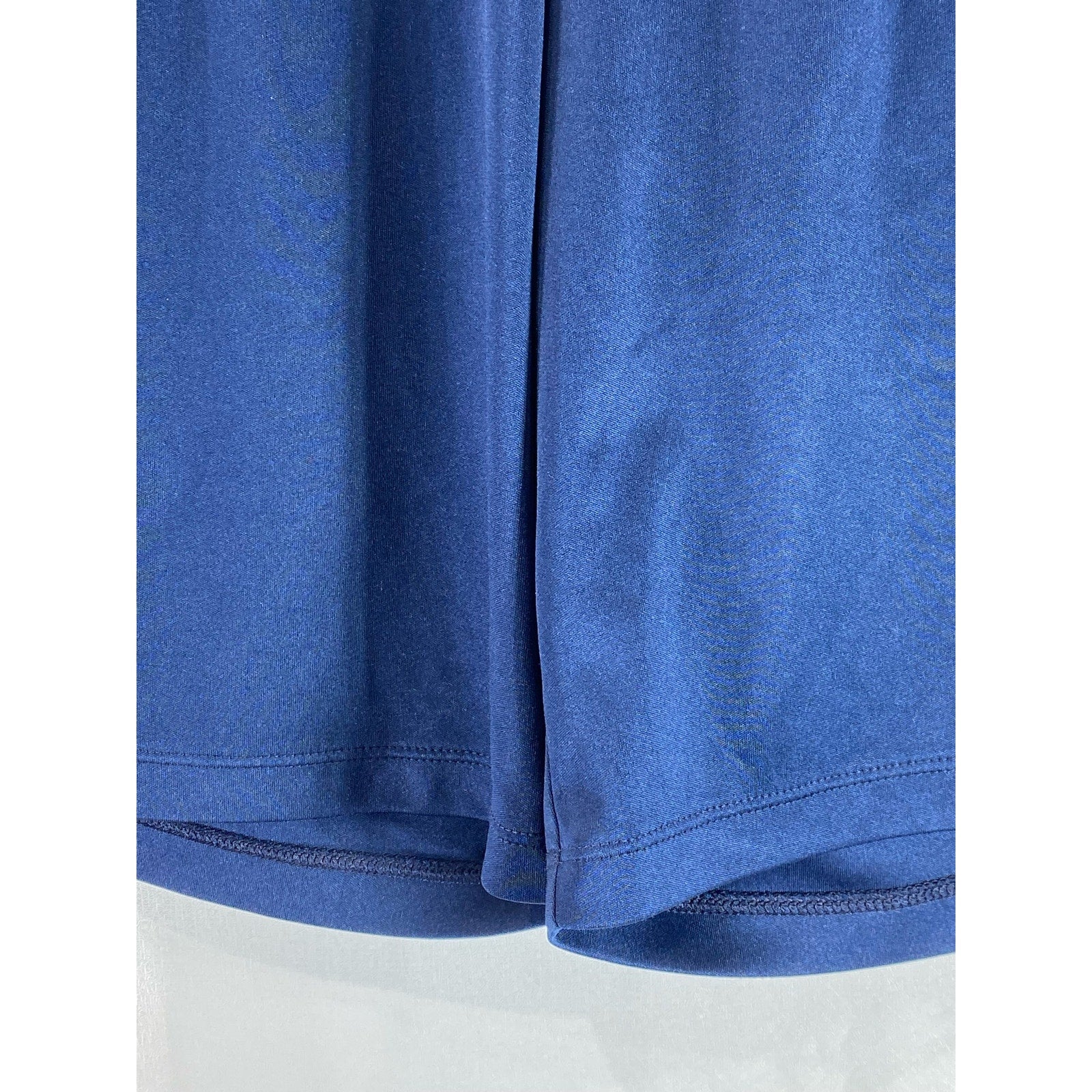 ADIDAS Men's Navy/White Climalite Three-Stripe Pull-On Active Shorts SZ L