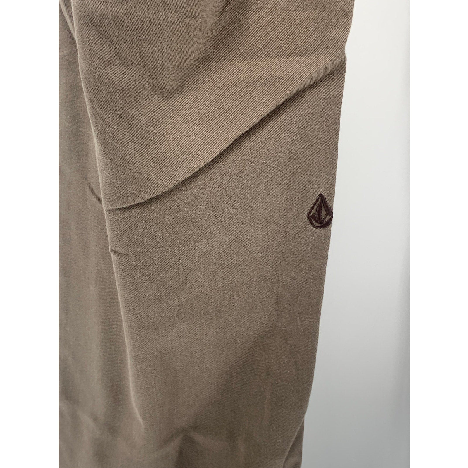 VOLCOM Men's Tan Solid Straight-Leg Modern Fit Chino Pants SZ 31