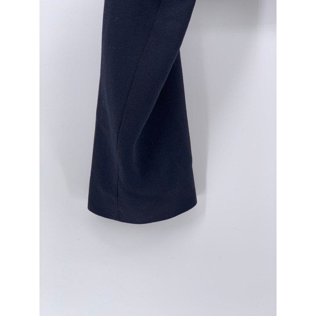 & OTHER STORIES Women's Navy Three-Button Long Sleeve Cropped Blazer Top SZ 2