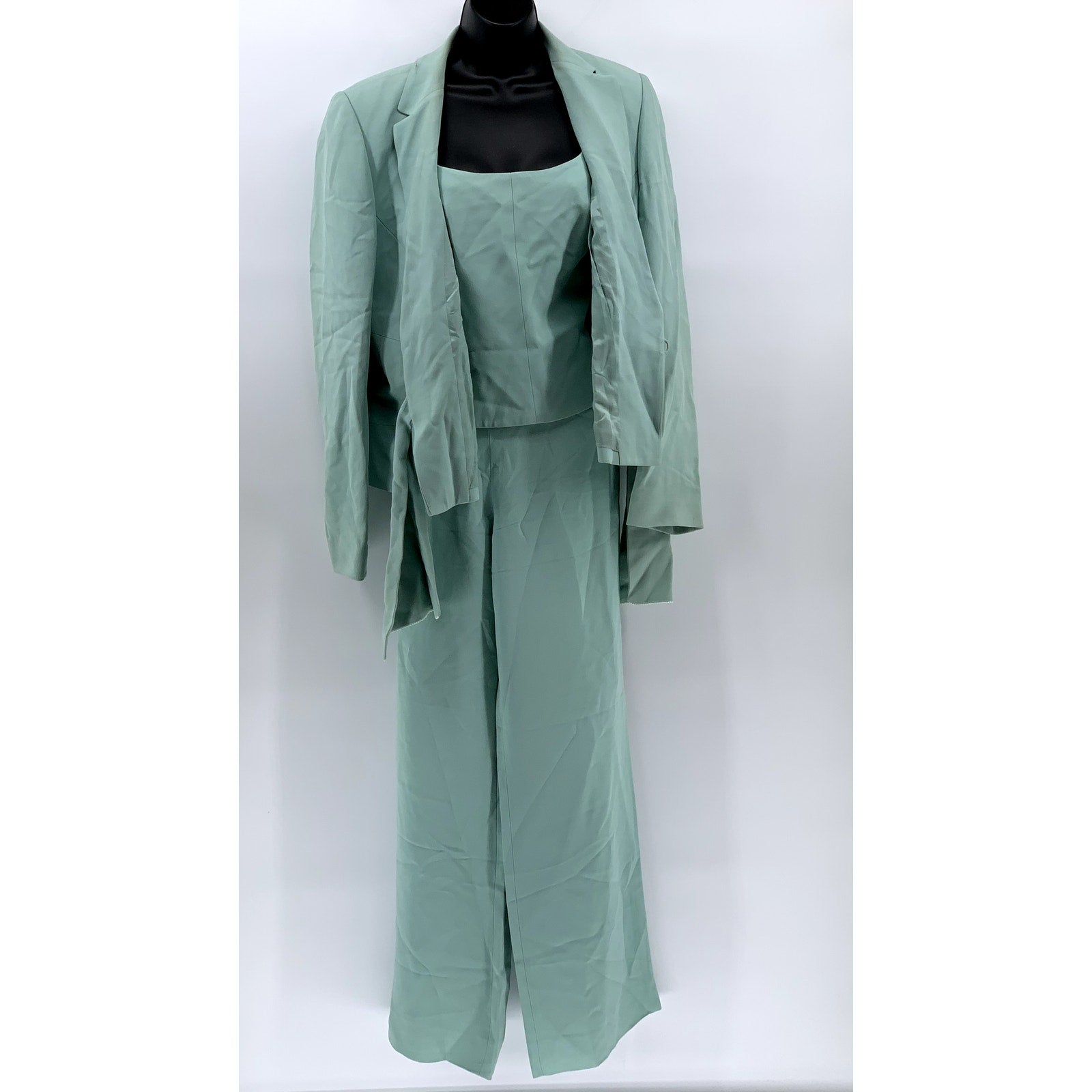 CARLISLE Women's Vintage Teal 3pc Pant Suit Set SZ 10