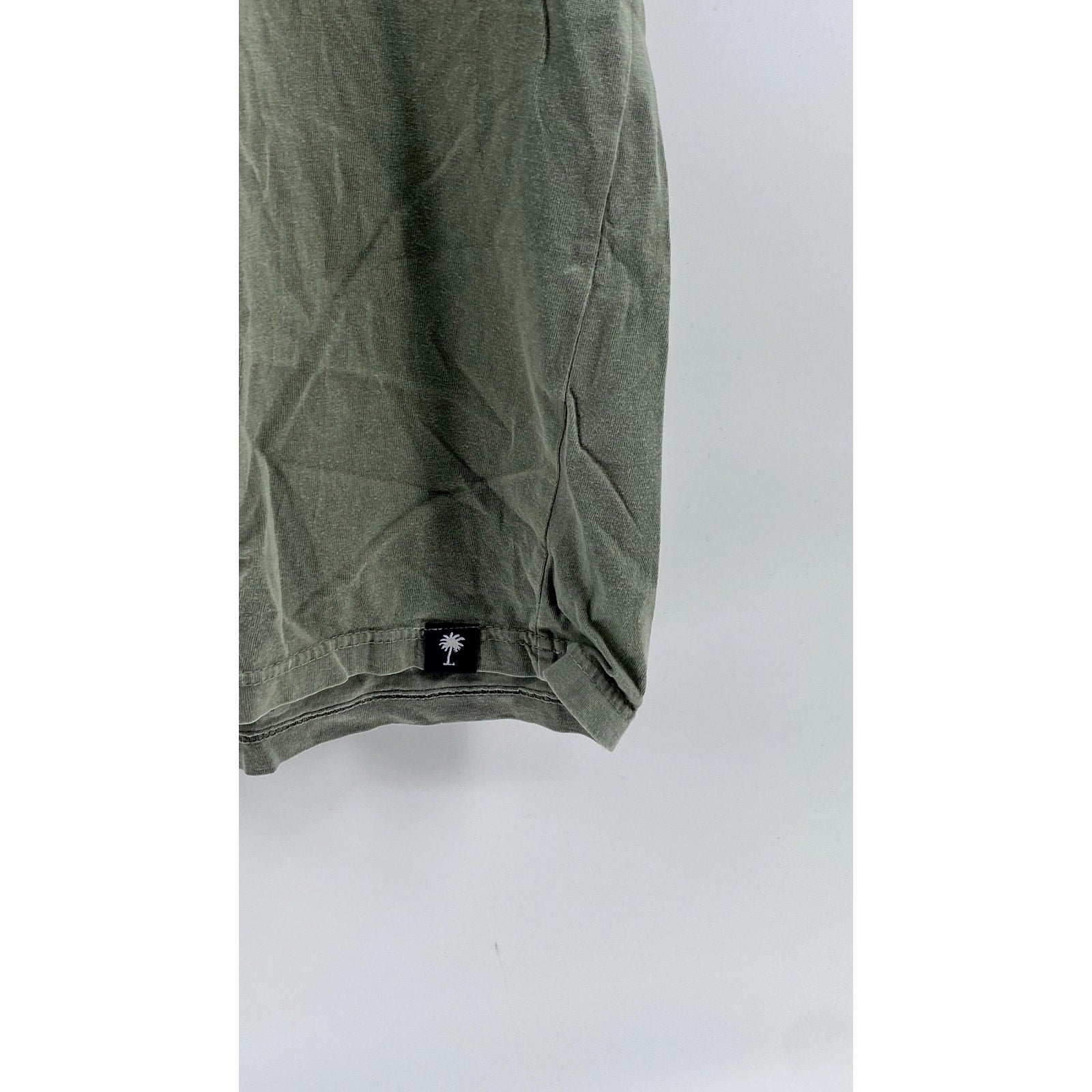 IMPURE Men's Olive Green Crewneck Short Sleeve Casual Cotton T-Shirt SZ L