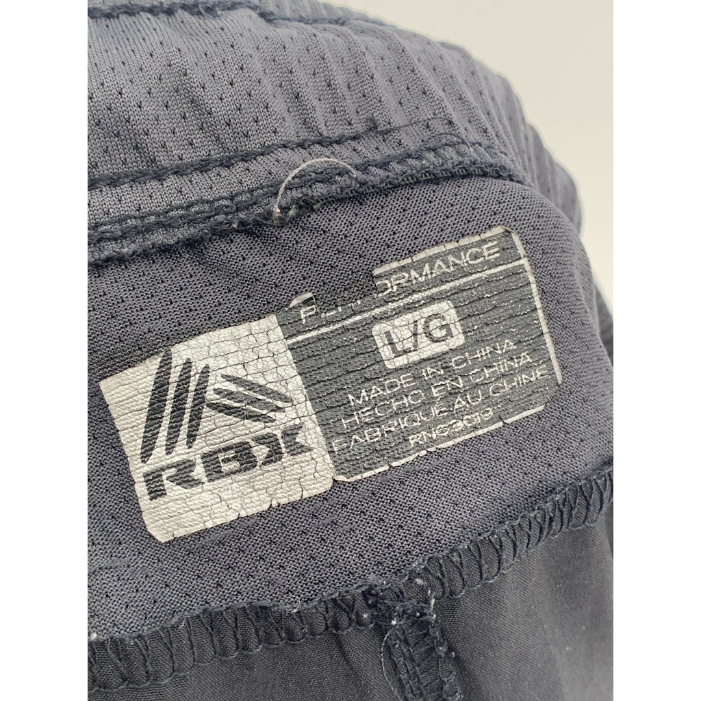 RBX ACTIVE Men's Black-Gray X-Dri Performance Drawstring Shorts SZ L