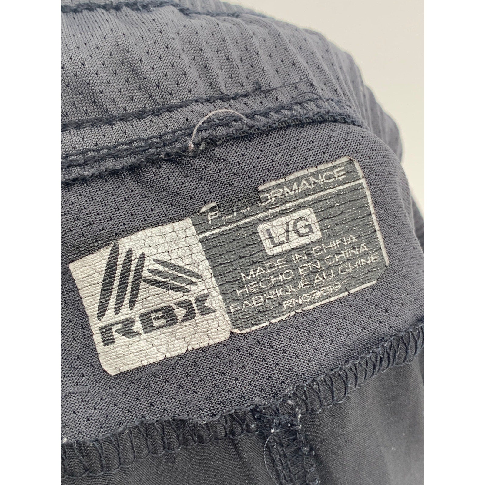 RBX ACTIVE Men's Black-Gray X-Dri Performance Drawstring Shorts SZ L