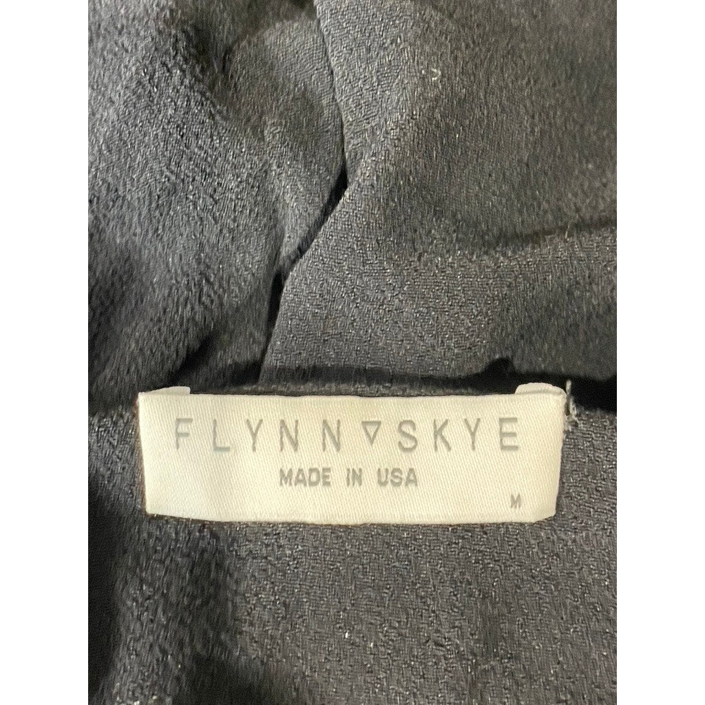 FLYNN SKYE Women's Black Milan Ruffle-Hem Mini Skirt SZ M