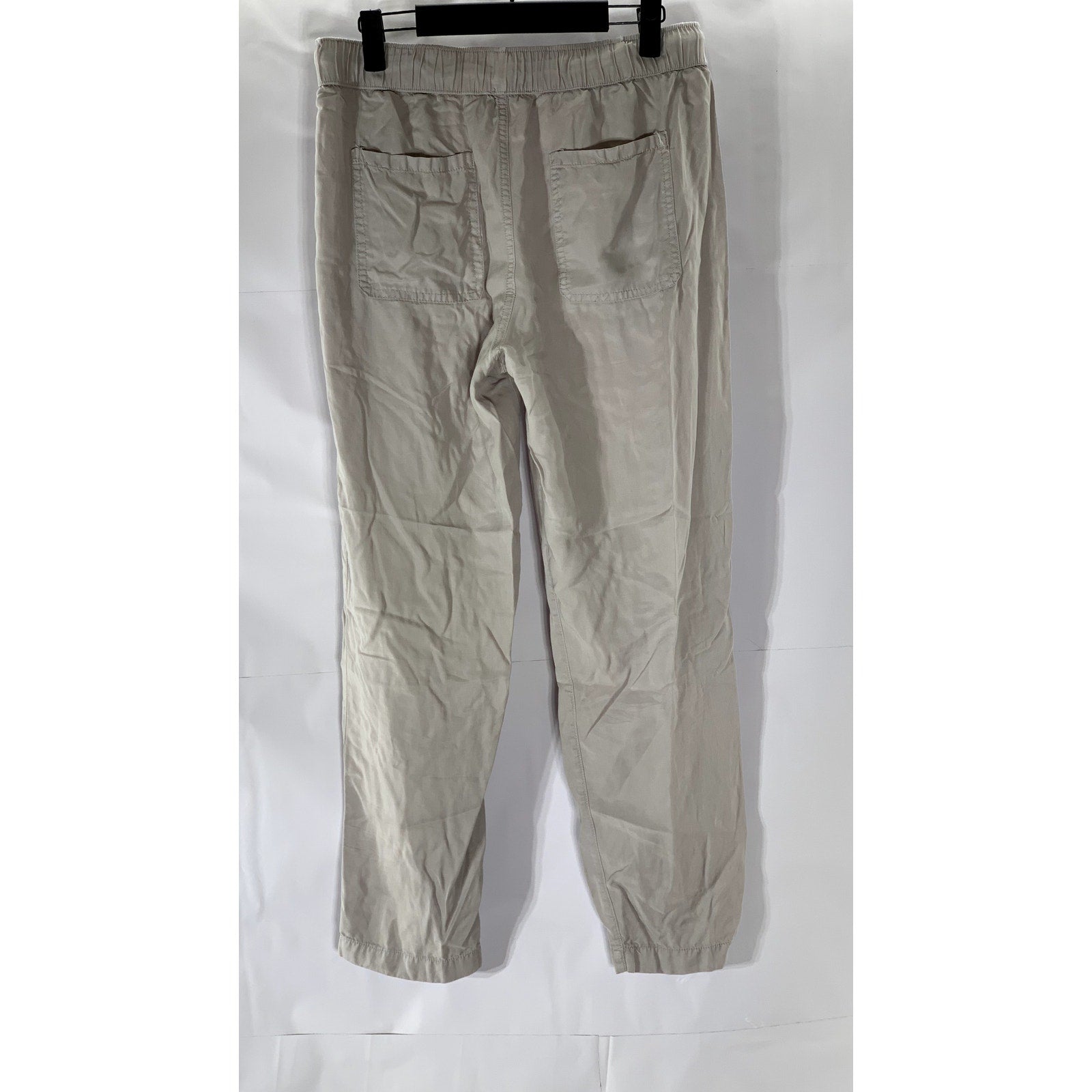BE COOL Women's Light Gray Lightweight Drawstring The Lara Ankle Pant SZ M