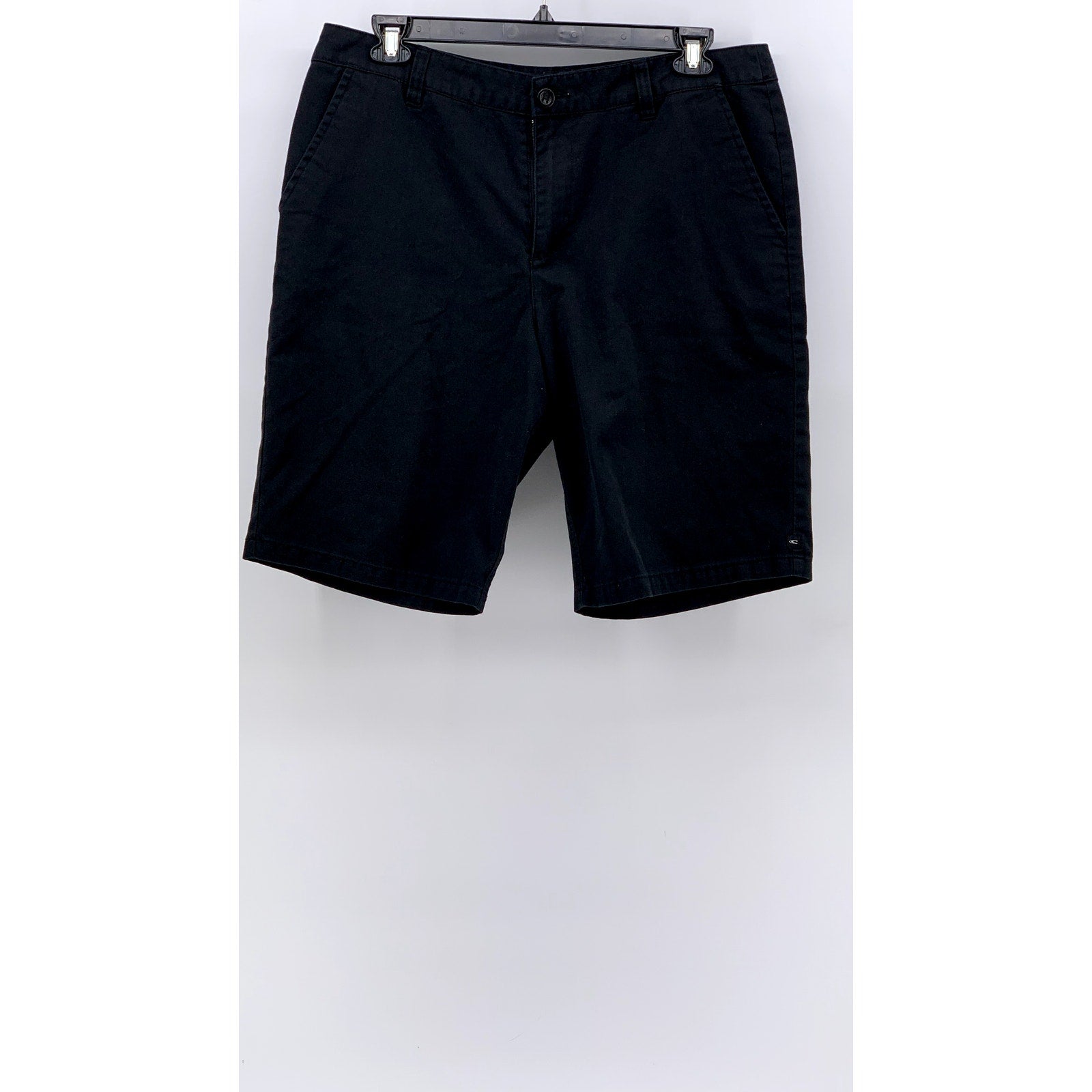 O'NEILL Men's Black Relaxed-Fit Casual Chino Shorts SZ 36