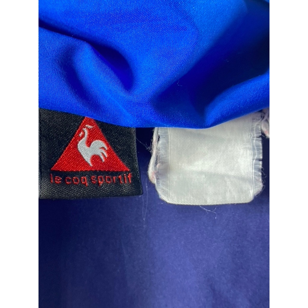 LE COQ SPORTIF Men's Blue-White Striped Zip-Up Activewear Jacket SZ L