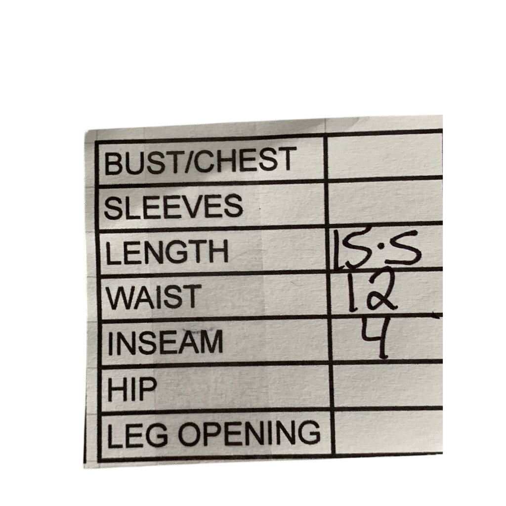 UNBRANDED Women's Brown-White Striped Shorts SZ S