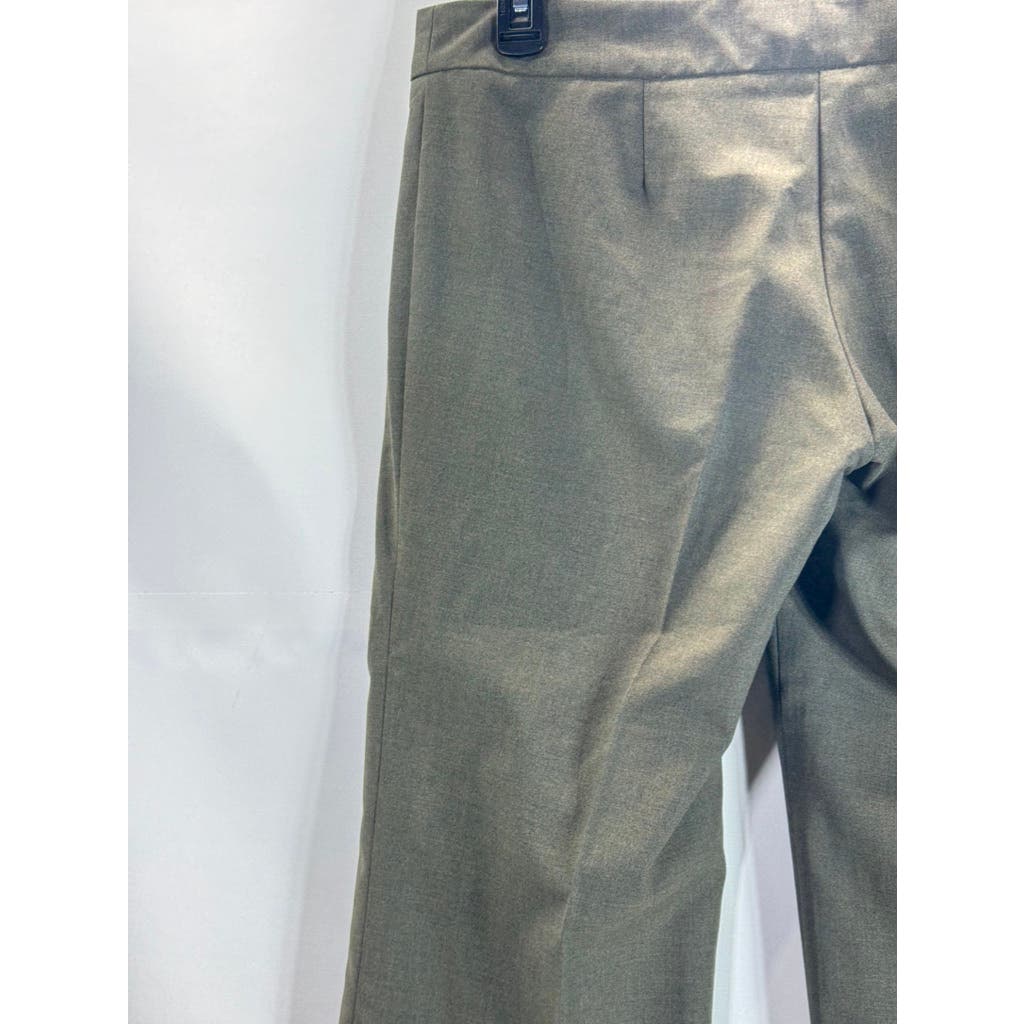 TRINA TURK Women's Gray Pleated Wide-Leg Dress Pants SZ 6