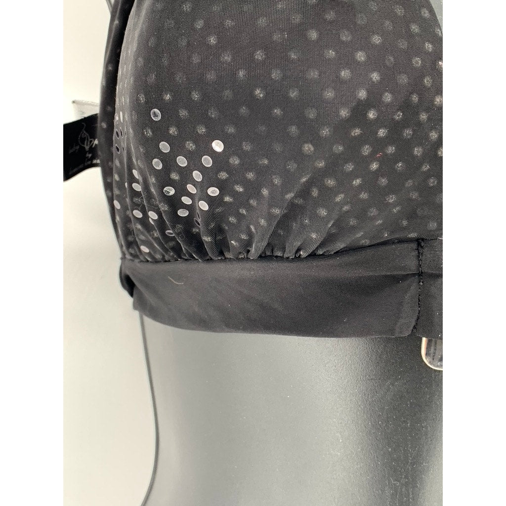 BABY PHAT Women's Black Vintage Y2K Sequin Swim Top SZ M