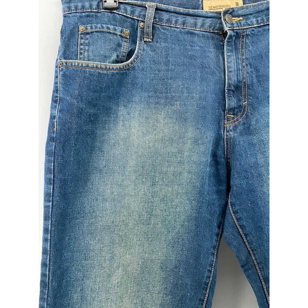 OLD NAVY Men's Medium Blue Denim Straight-Leg Regular Fit Jeans SZ 40X30